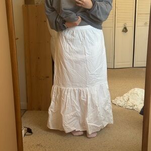 Aerie White Maxi Skirt